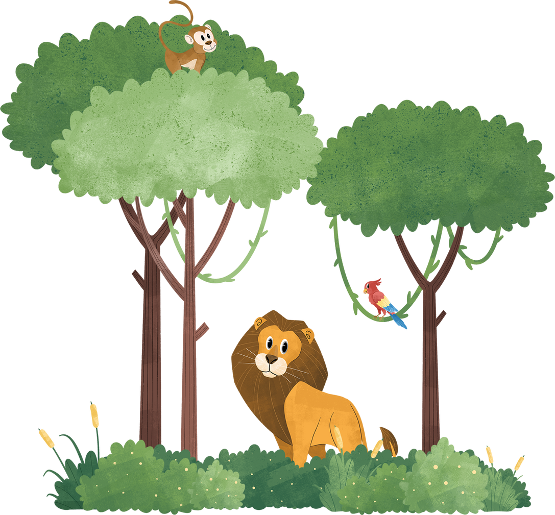 Wild Animals Illustration